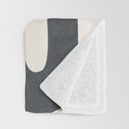 Modern Abstract Shapes 14 Throw Blanket Gallery Image 3