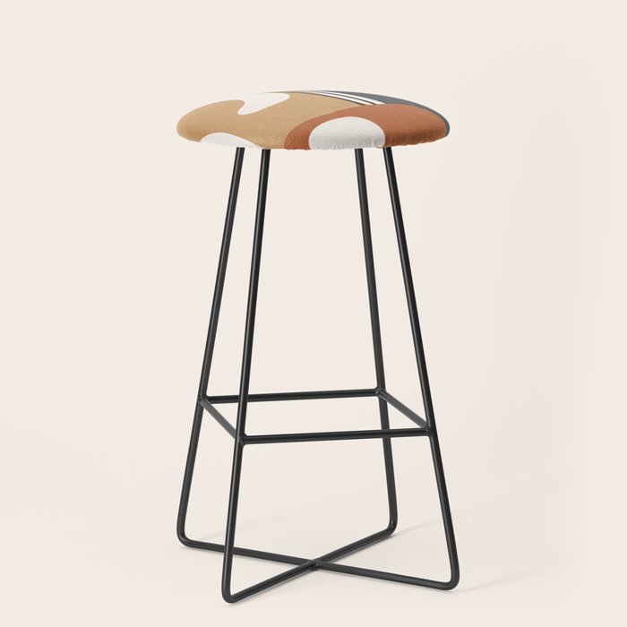 Modern Abstract Shapes 14 Stool Gallery Image 1