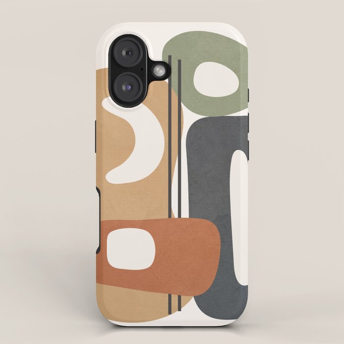 Modern Abstract Shapes 14 iPhone Case Gallery Image 1
