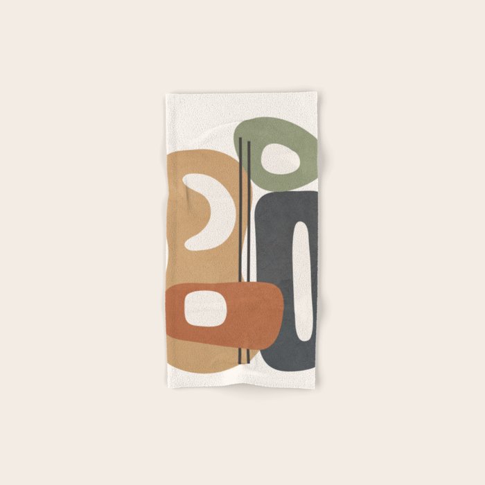 Modern Abstract Shapes 14 Bath Towel Gallery Image 1