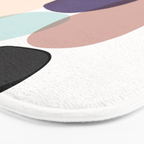 Family Portrait Contemporary Abstract Shapes Bath Mat Gallery Image 3