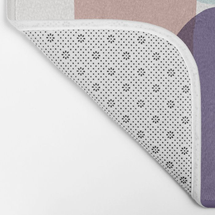 Family Portrait Contemporary Abstract Shapes Bath Mat Gallery Image 2