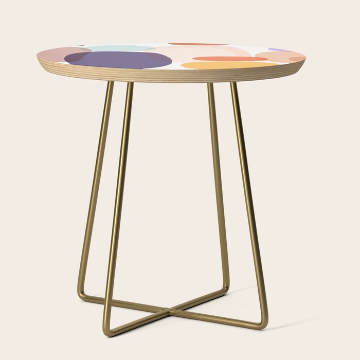 Family Portrait Contemporary Abstract Shapes Side Table Gallery Image 1