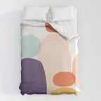 Family Portrait Contemporary Abstract Shapes Duvet Cover Gallery Image 6