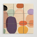 Family Portrait Contemporary Abstract Shapes Wood Wall Art Gallery Image 1
