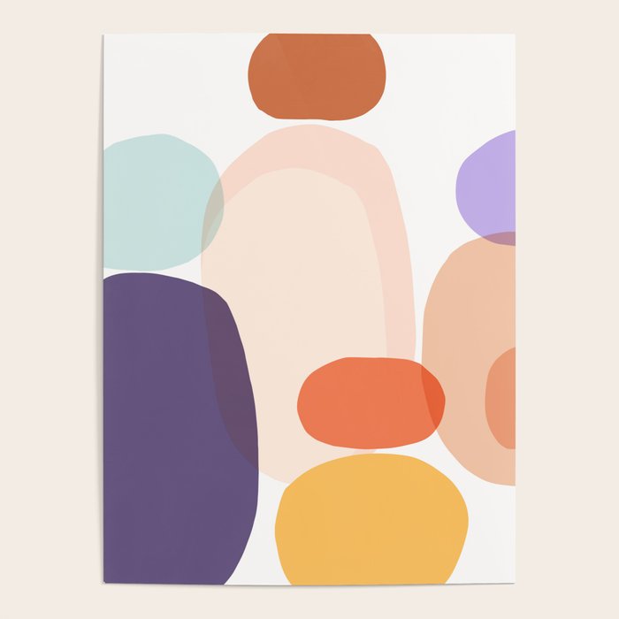 Family Portrait Contemporary Abstract Shapes Poster Gallery Image 4