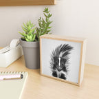 Skunk - Black & White Mini Art Print Gallery Image 2