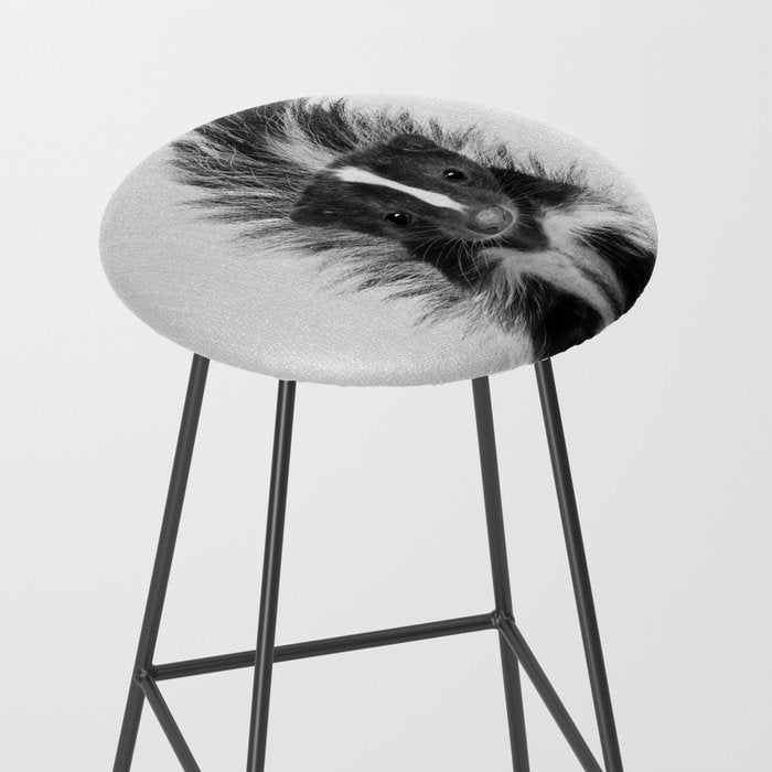 Skunk - Black & White Stool Gallery Image 2