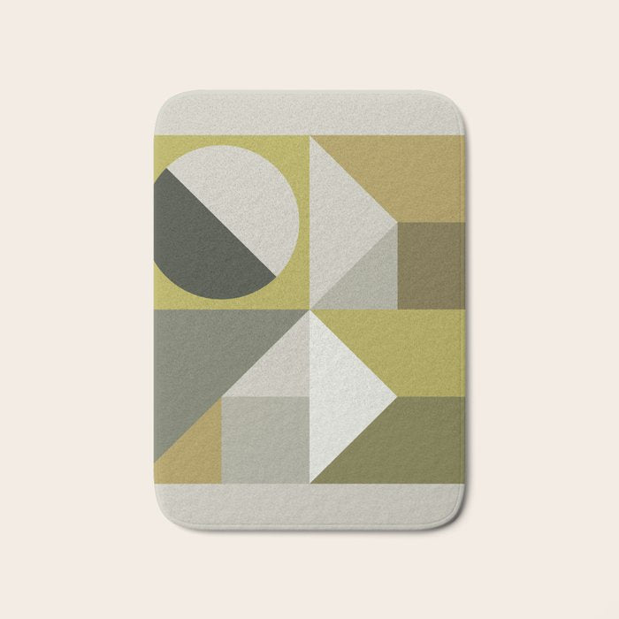 Modern Geometric 72B Bath Mat Gallery Image 1