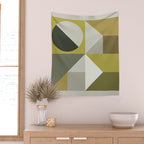 Modern Geometric 72B Wall Tapestry Gallery Image 2