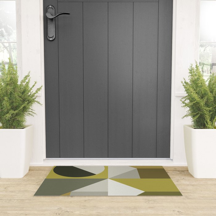 Modern Geometric 72B Welcome Mat Gallery Image 3