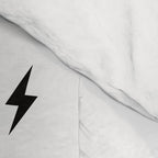 Black Lightning Bolt Pattern Comforter Gallery Image 4