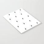 Black Lightning Bolt Pattern Notebook Gallery Image 3