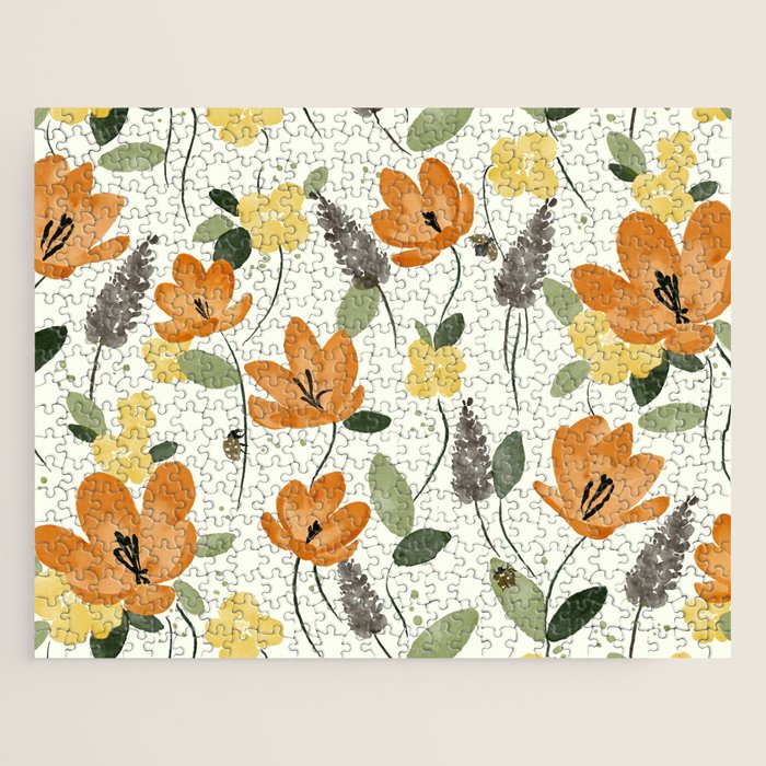 Evening Glow Meadow Jigsaw Puzzle Gallery Image 1