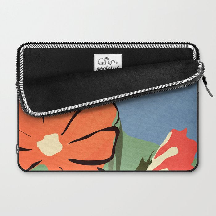 Modern Abstract Art Flowers 14 Laptop Sleeve Gallery Image 2