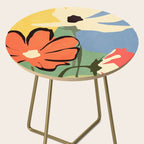 Modern Abstract Art Flowers 14 Side Table Gallery Image 2