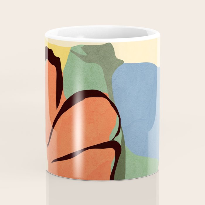 Modern Abstract Art Flowers 14 Coffee Mug Gallery Image 4