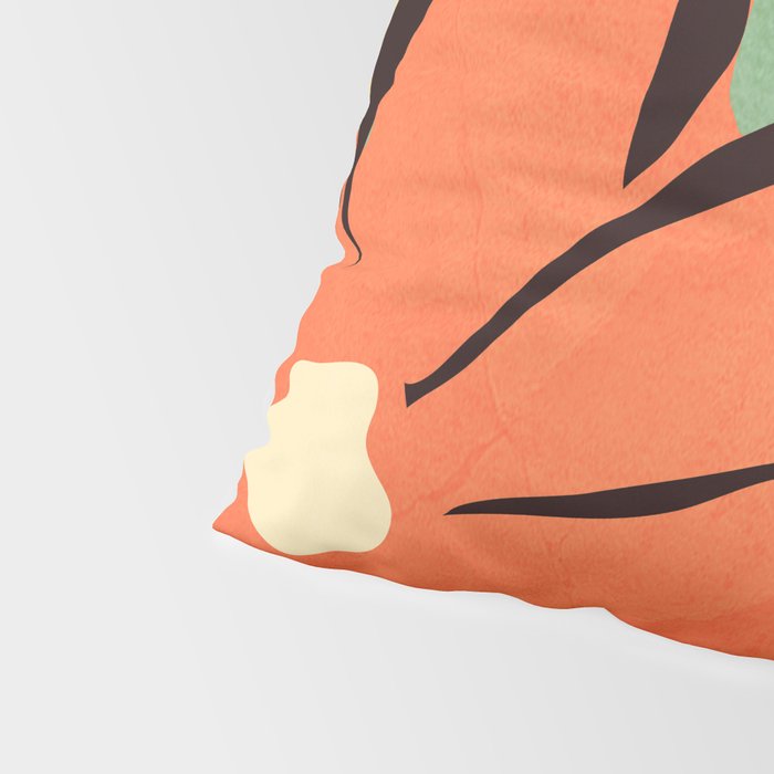 Modern Abstract Art Flowers 14 Pillow Sham Gallery Image 4