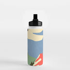 Modern Abstract Art Flowers 14 Water Bottle Gallery Image 2