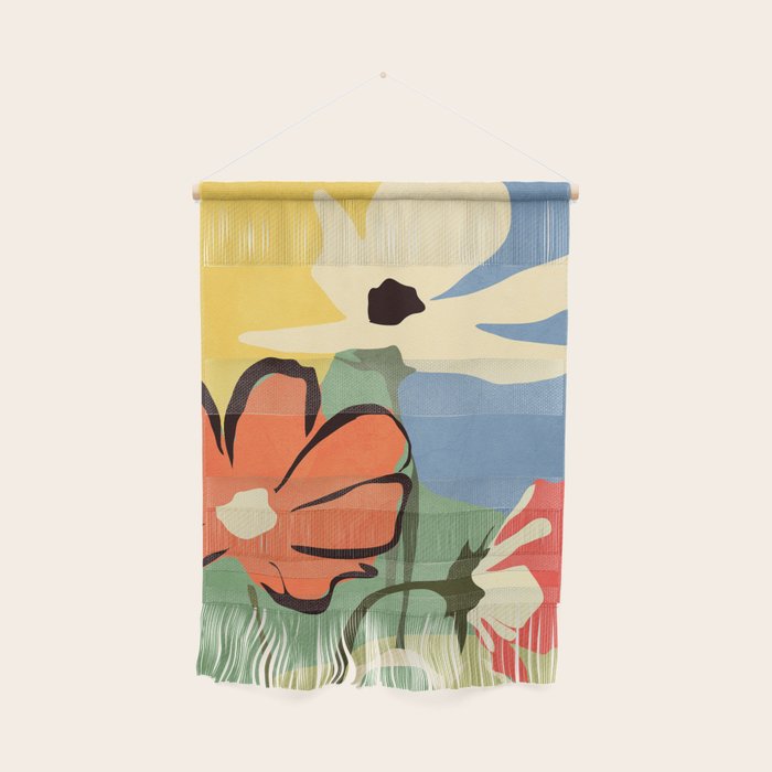 Modern Abstract Art Flowers 14 Wall Hanging Gallery Image 1