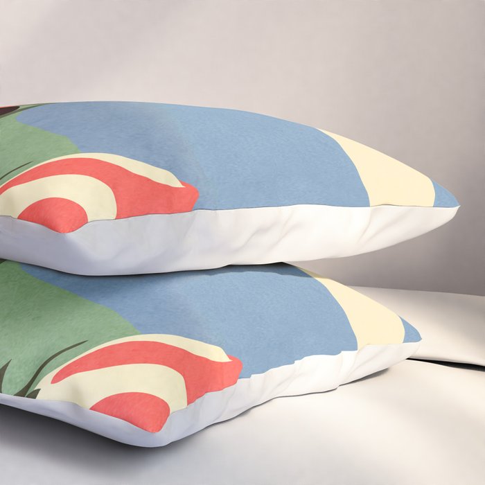 Modern Abstract Art Flowers 14 Pillow Sham Gallery Image 3