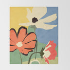 Modern Abstract Art Flowers 14 Throw Blanket Gallery Image 2