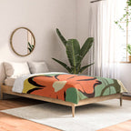 Modern Abstract Art Flowers 14 Comforter Gallery Image 2