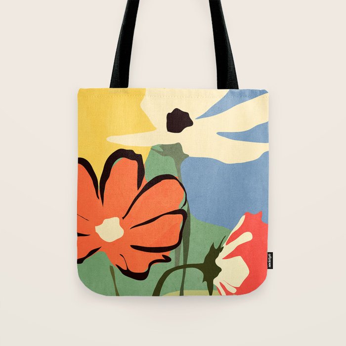 Modern Abstract Art Flowers 14 Tote Bag Gallery Image 1