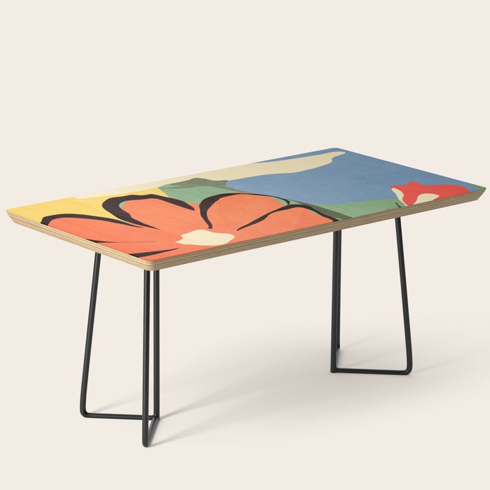 Modern Abstract Art Flowers 14 Coffee Table Gallery Image 1