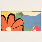 Modern Abstract Art Flowers 14 Desk Mat Gallery Image 3
