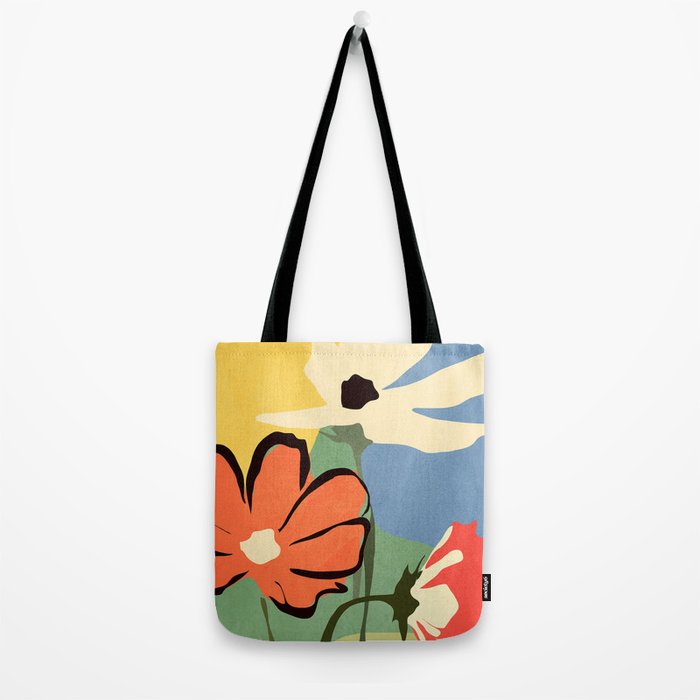 Modern Abstract Art Flowers 14 Tote Bag Gallery Image 2