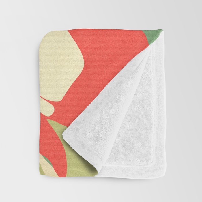 Modern Abstract Art Flowers 14 Throw Blanket Gallery Image 3