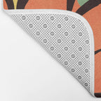 Modern Abstract Art Flowers 14 Bath Mat Gallery Image 2