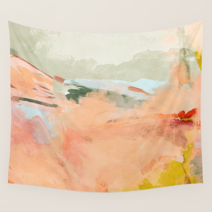 spring sky over tuscany Wall Tapestry Gallery Image 4