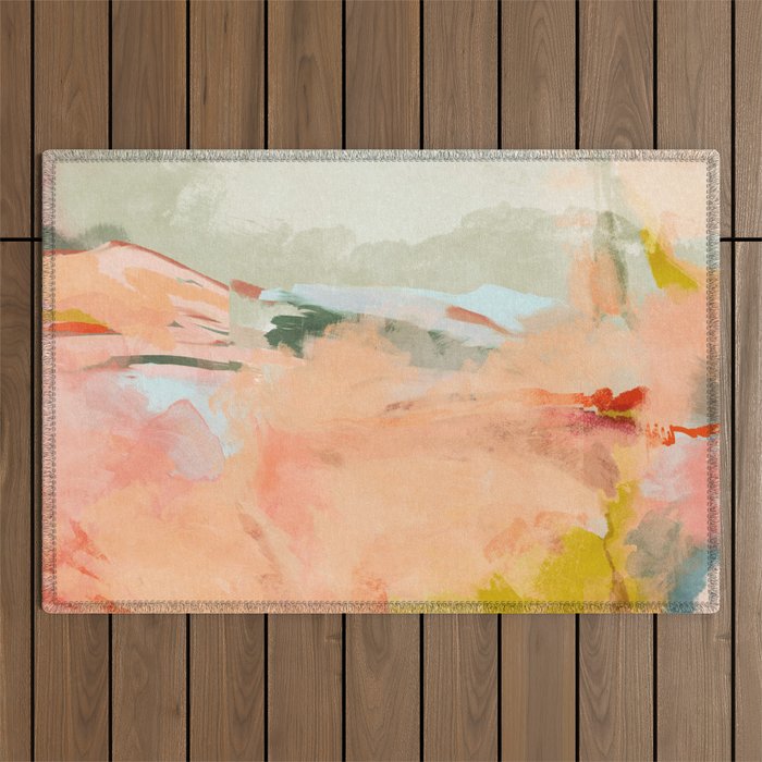 spring sky over tuscany Outdoor Rug Gallery Image 1