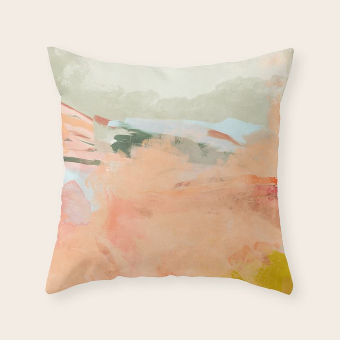 spring sky over tuscany Throw Pillow Gallery Image 6