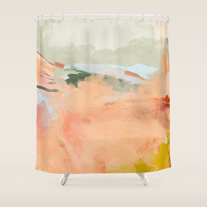 spring sky over tuscany Shower Curtain Gallery Image 1
