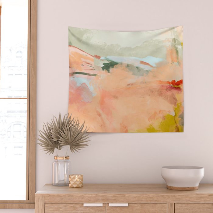 spring sky over tuscany Wall Tapestry Gallery Image 2