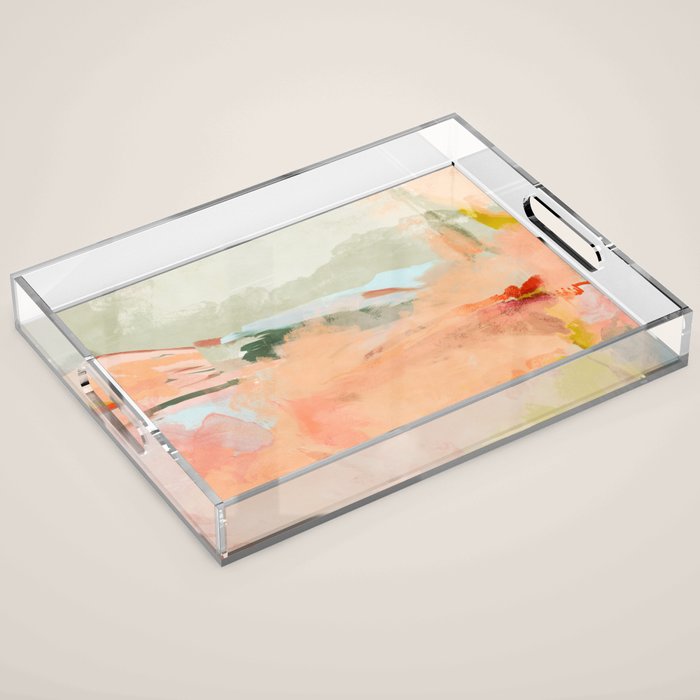 spring sky over tuscany Acrylic Tray Gallery Image 1