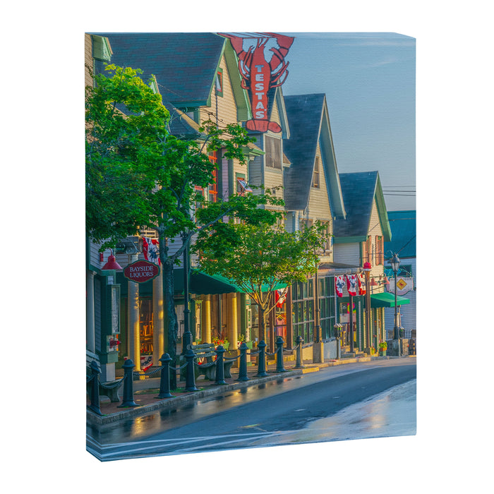 Bar Harbor Maine Main Street Dawn Print Canvas Print Gallery Image 1