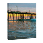 Beach Pier Sunrise Ocean Outer Banks Nags Head North Carolina Print Canvas Print Gallery Image 6