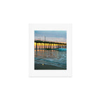 Beach Pier Sunrise Ocean Outer Banks Nags Head North Carolina Print Art Print Gallery Image 1