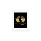 Bigfoot Funny Believe In Yourself Motivational Sasquatch Vintage Sunset Art Print Gallery Image 1