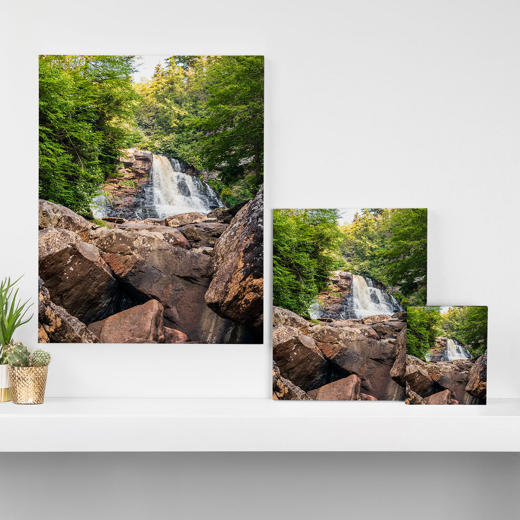Blackwater Falls State Park West Virginia Waterfall River Canyon Landscape Photography Canvas Print Gallery Image 3