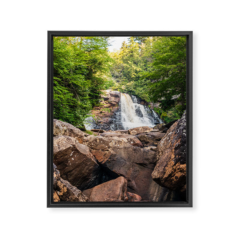Blackwater Falls State Park West Virginia Waterfall River Canyon Landscape Photography Framed Canvas Print Gallery Image 3