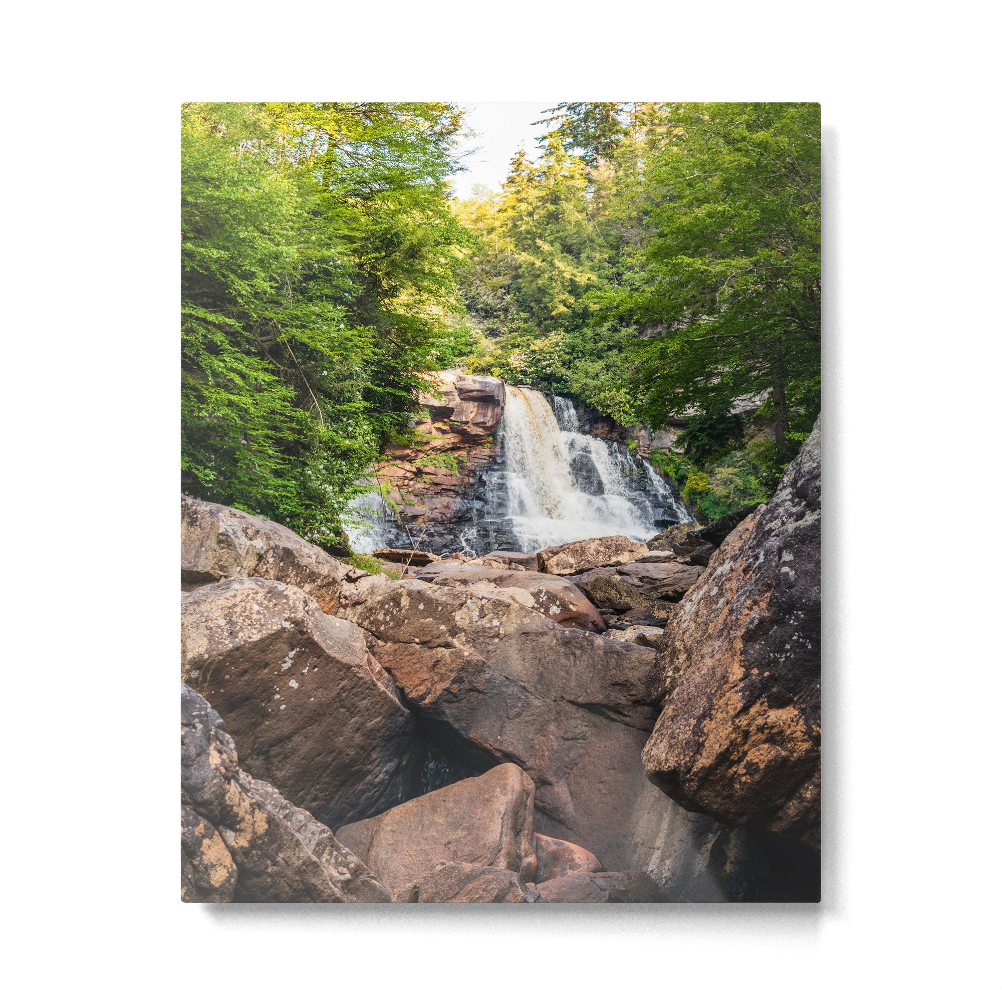 Blackwater Falls State Park West Virginia Waterfall River Canyon Landscape Photography Metal Print Gallery Image 4