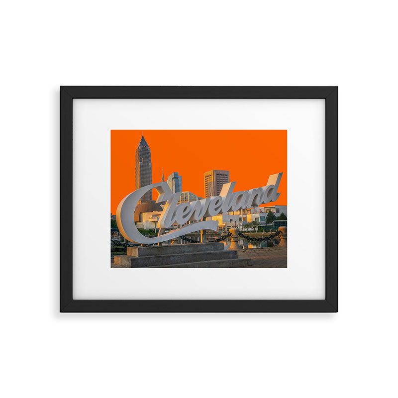 Cleveland Ohio City Skyline Home Fan OH Print Framed Art Print Gallery Image 4