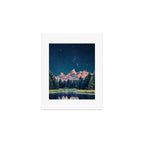 Grand Teton National Park Mountains Stars Night Sky Print Art Print Gallery Image 1
