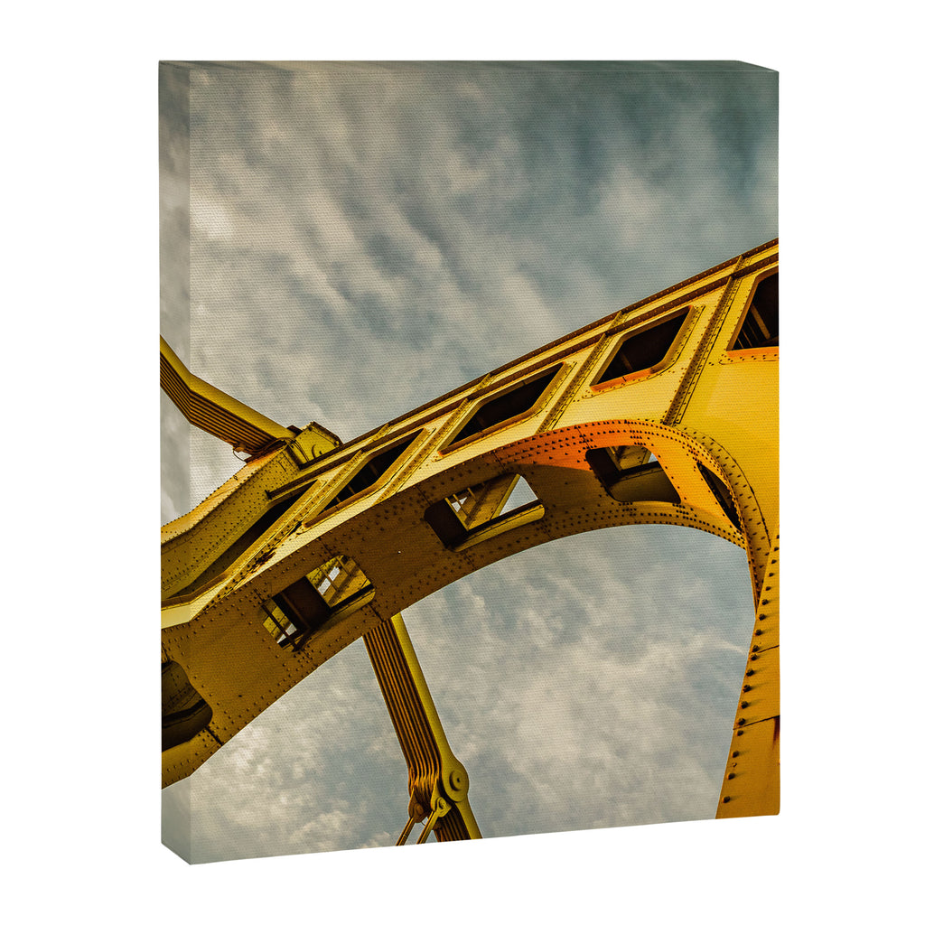 Pittsburgh Steel City Bridge Detail Print Canvas Print Gallery Image 6