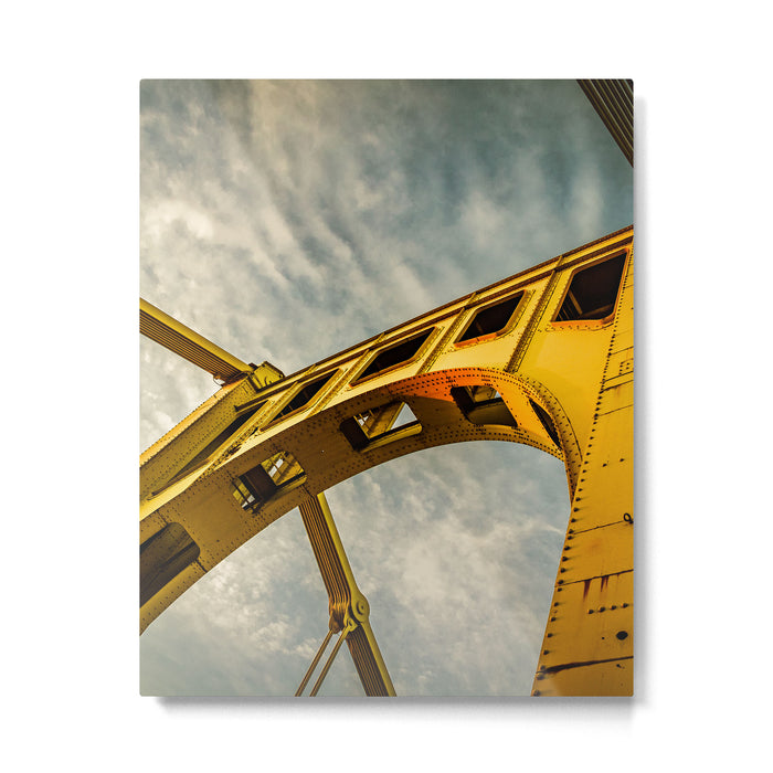 Pittsburgh Steel City Bridge Detail Print Metal Print Gallery Image 1